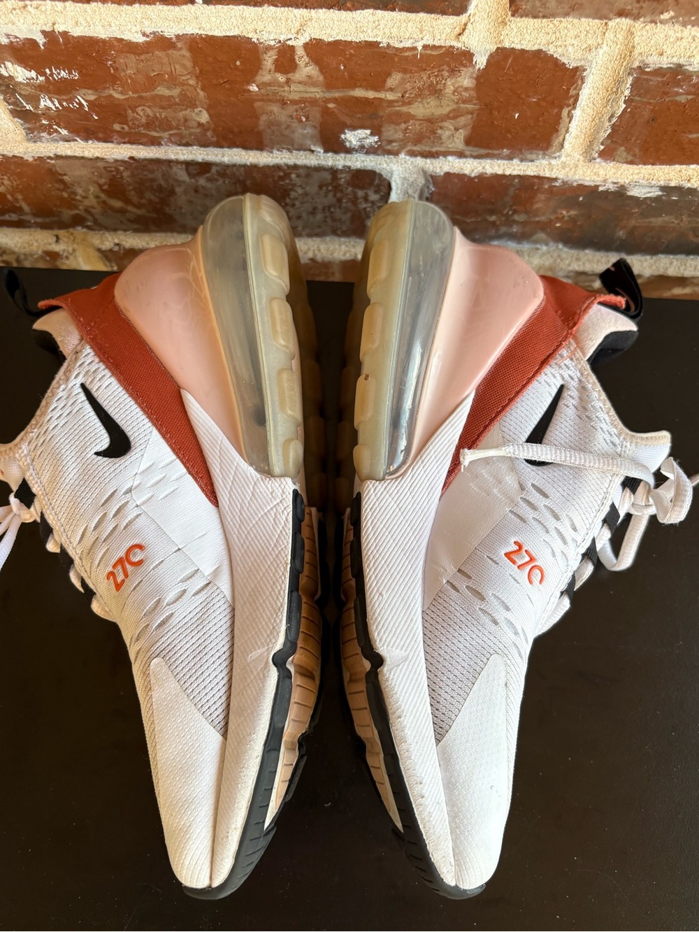 Nike Air Max 270 White Burnt Sunrise Women’s Sneakers Size 8 - Picture 12 of 15